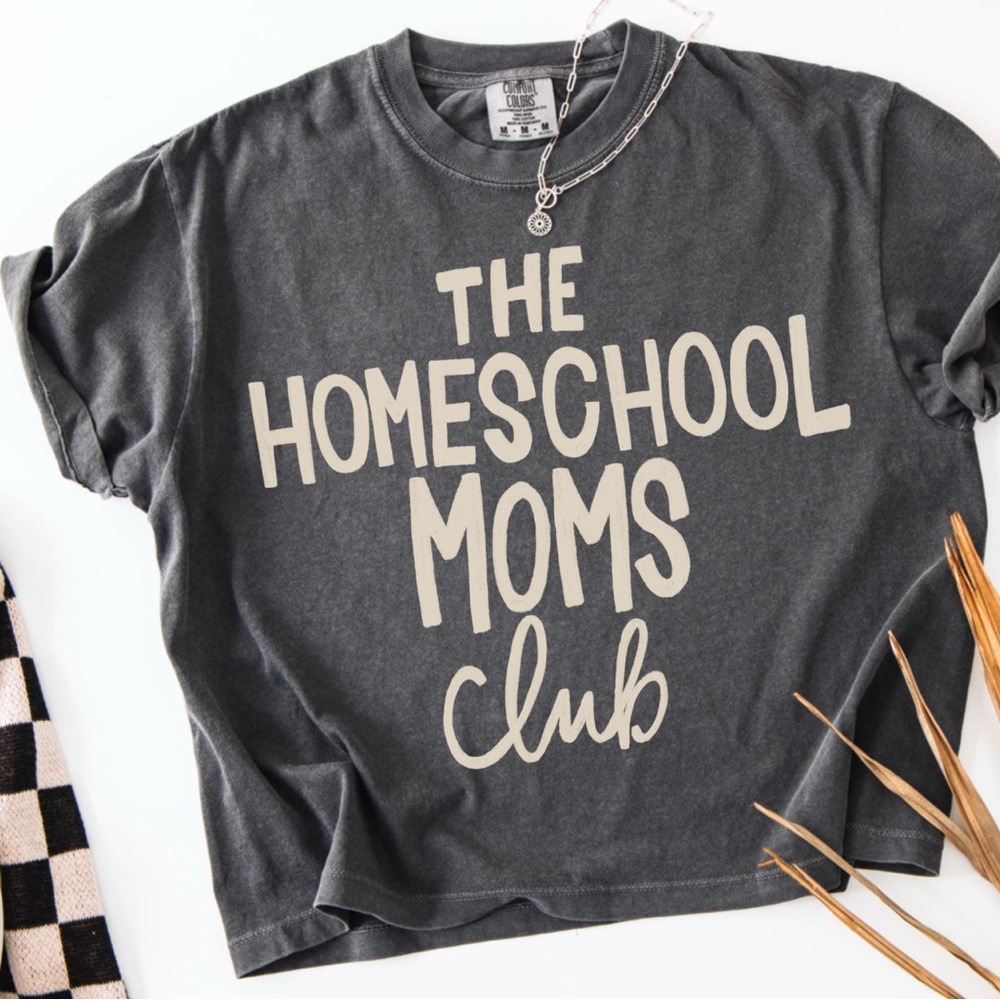 Gray Graphic Tee - Homeschool Moms Club